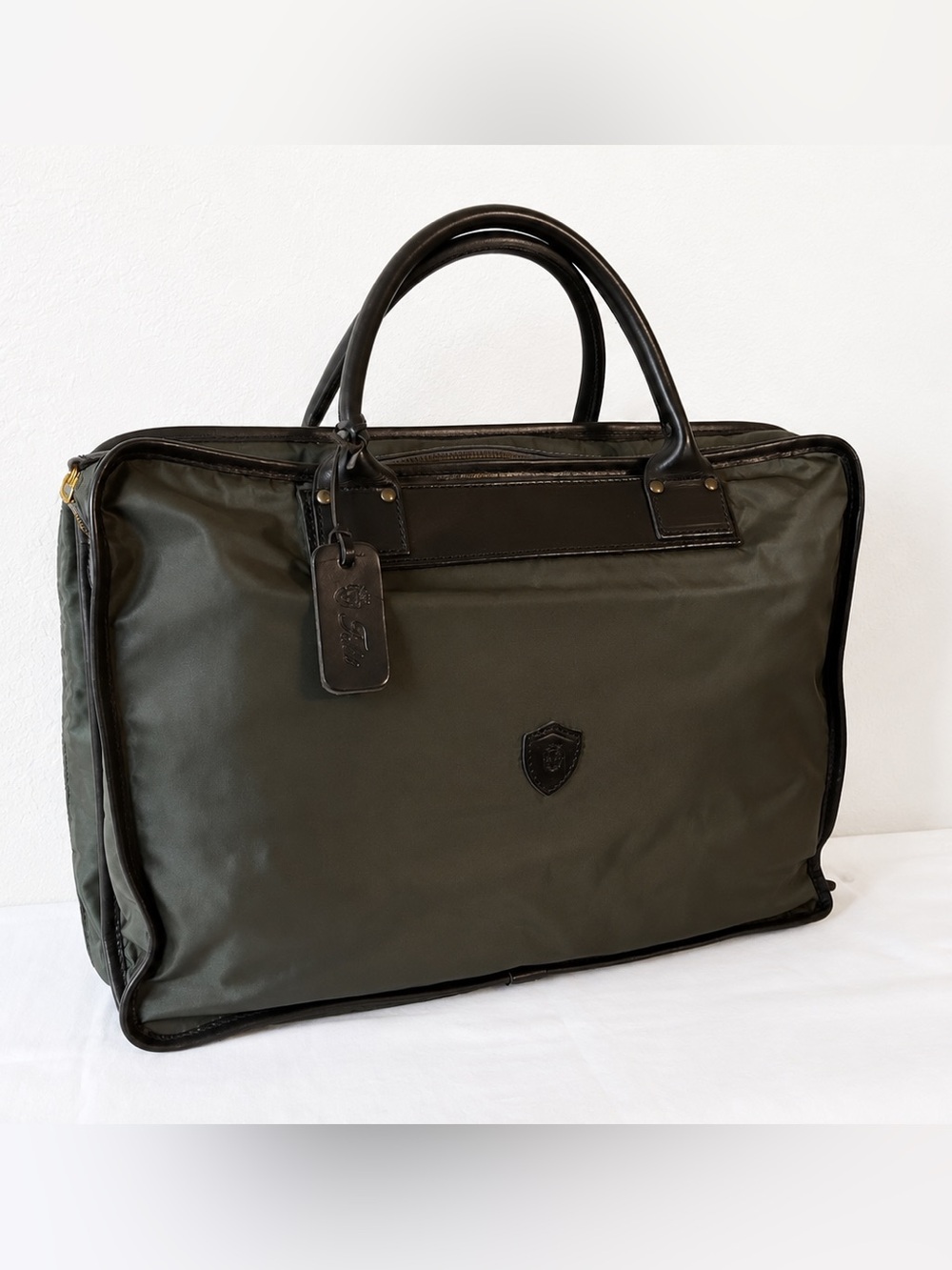 Felisi Men's Leather & Nylon 3 way Vintage Travel Bag